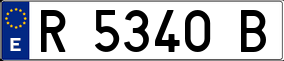 Trailer License Plate